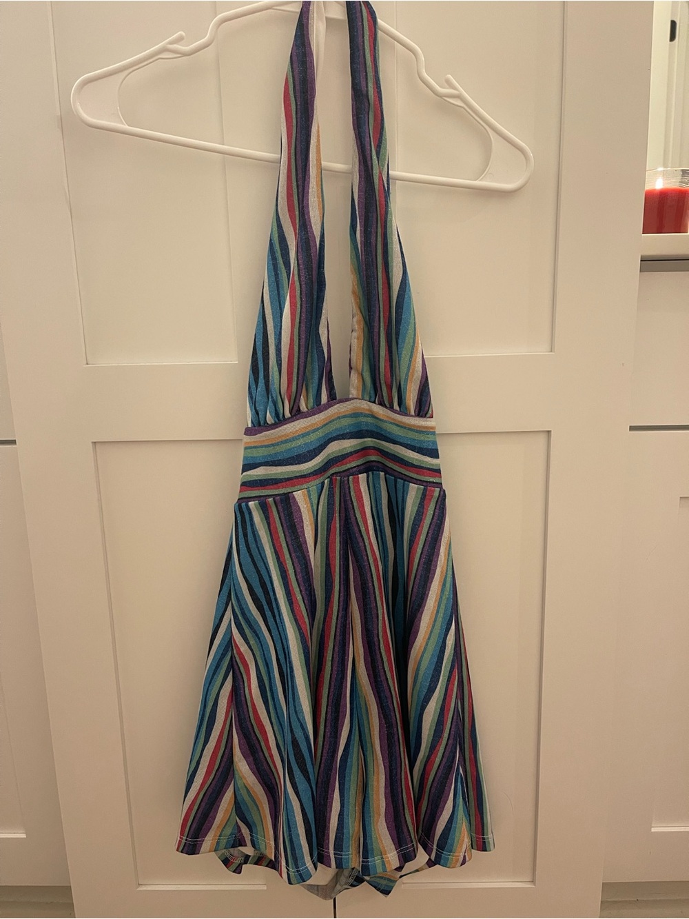 Princess Polly Multicolor Stripe Halter Romper